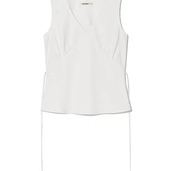 글로니 LILY SHIRRING SLEEVELESS TOP  화이트 s