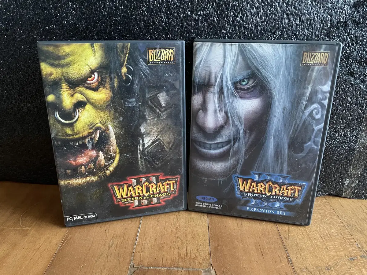 Warcraft 워크래프트 2개 일괄 세트 일반&확장판 게임 cd