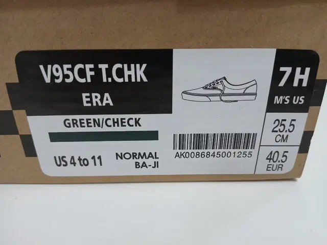 반스 에라 V95CF T.CHK GREEN/CHECK