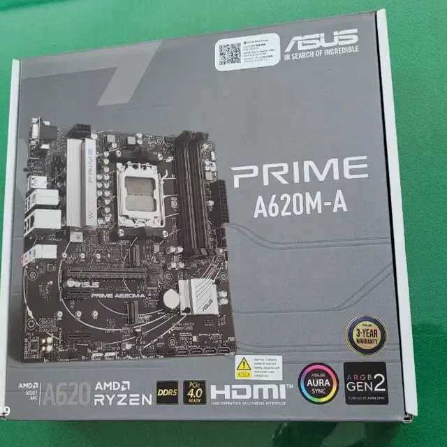 asus prime a620m-a, 대원씨티에스정품