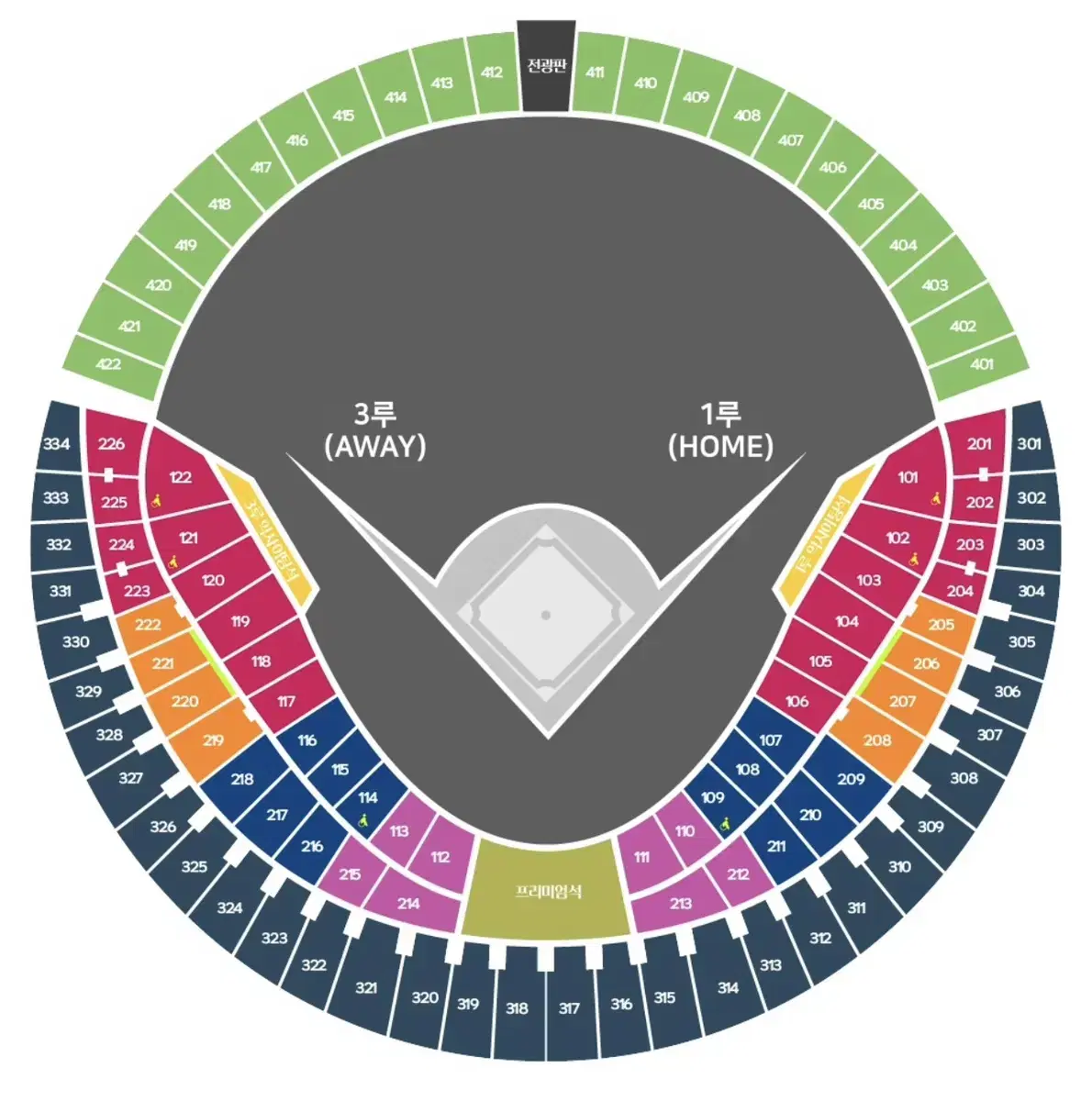 6/18 WTS Orange 208 Block 2, 1st base, Jamsil NC Doosan