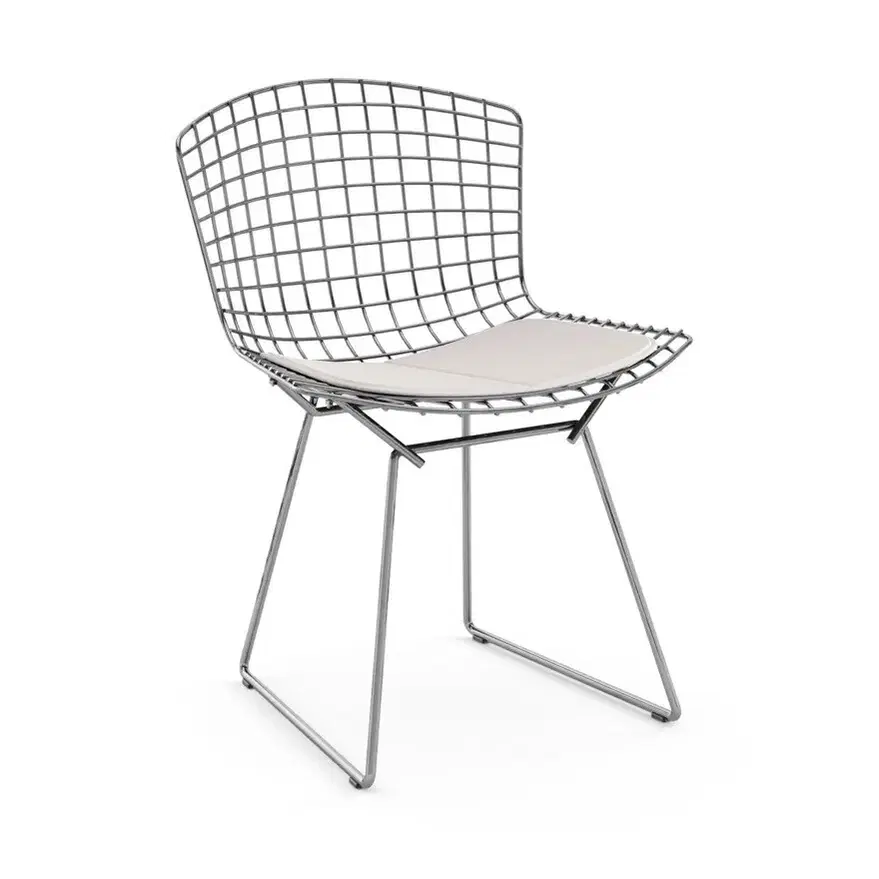 knoll bertoia chair 놀 베르토이아 체어 크롬 화이트