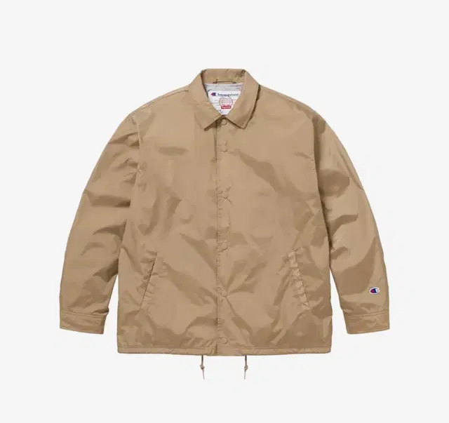 슈프림 x 챔피온 Coaches Jacket Tan - 24SS