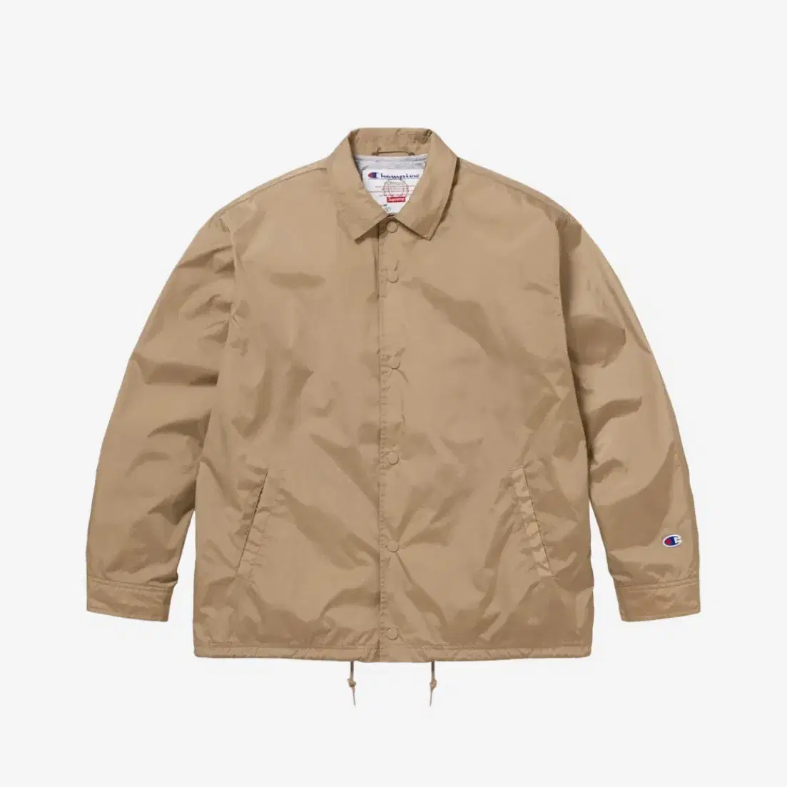 슈프림 x 챔피온 Coaches Jacket Tan - 24SS