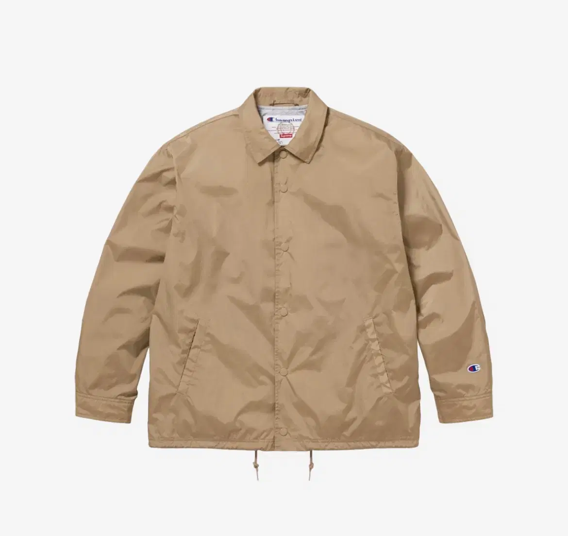 (새상품)슈프림 x 챔피온 Coaches Jacket Tan - 24SS