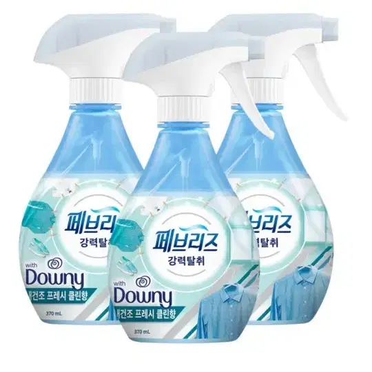 (무배)페브리즈 섬유탈취제 실내건조 프레시클린향 370ml 3개