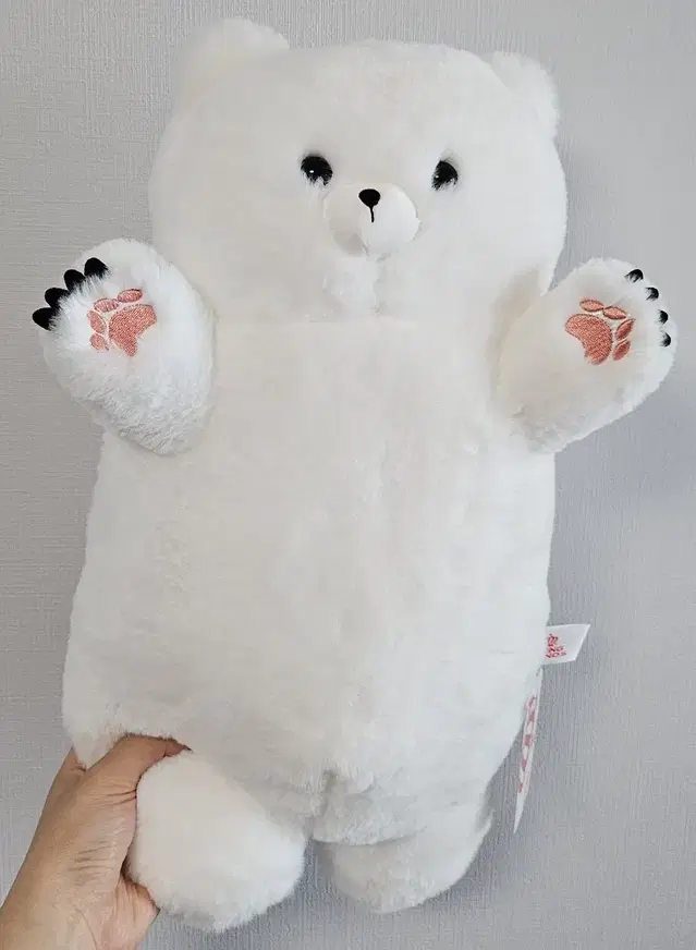 짱오락실 인형뽑기 화이트베어 필로우 40cm