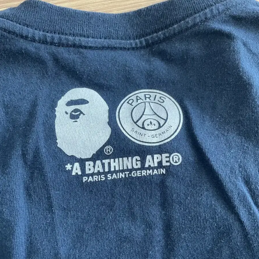 [L] psg 파리생제르맹 x 베이프 bape 콜라보 티셔츠