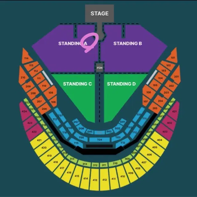 두아리파 내한공연 콘서트 양도 스탠딩P석 A구역 11nn번째 돌출가까이