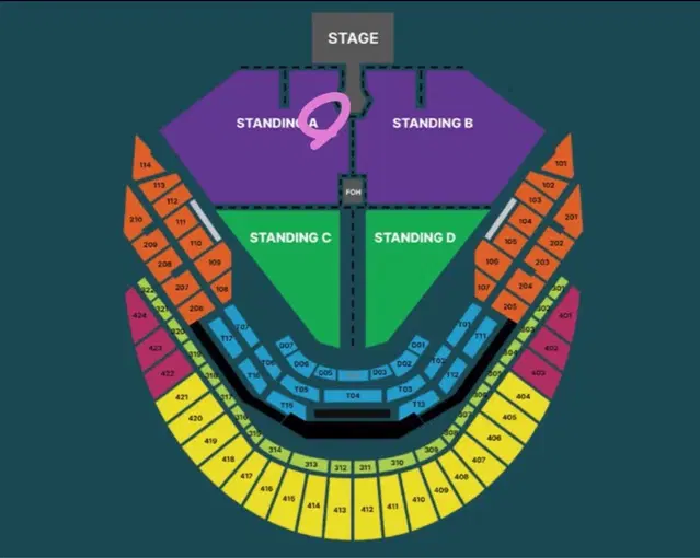 두아리파 내한공연 콘서트 양도 스탠딩P석 A구역 11nn번째 돌출가까이