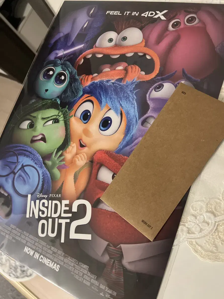 InsideOut2 4DX poster unsealed