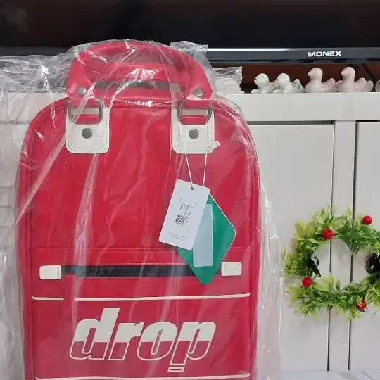 [새상품] DROP RETRO SHOE BAG  색상 레드/골프화 슈즈백