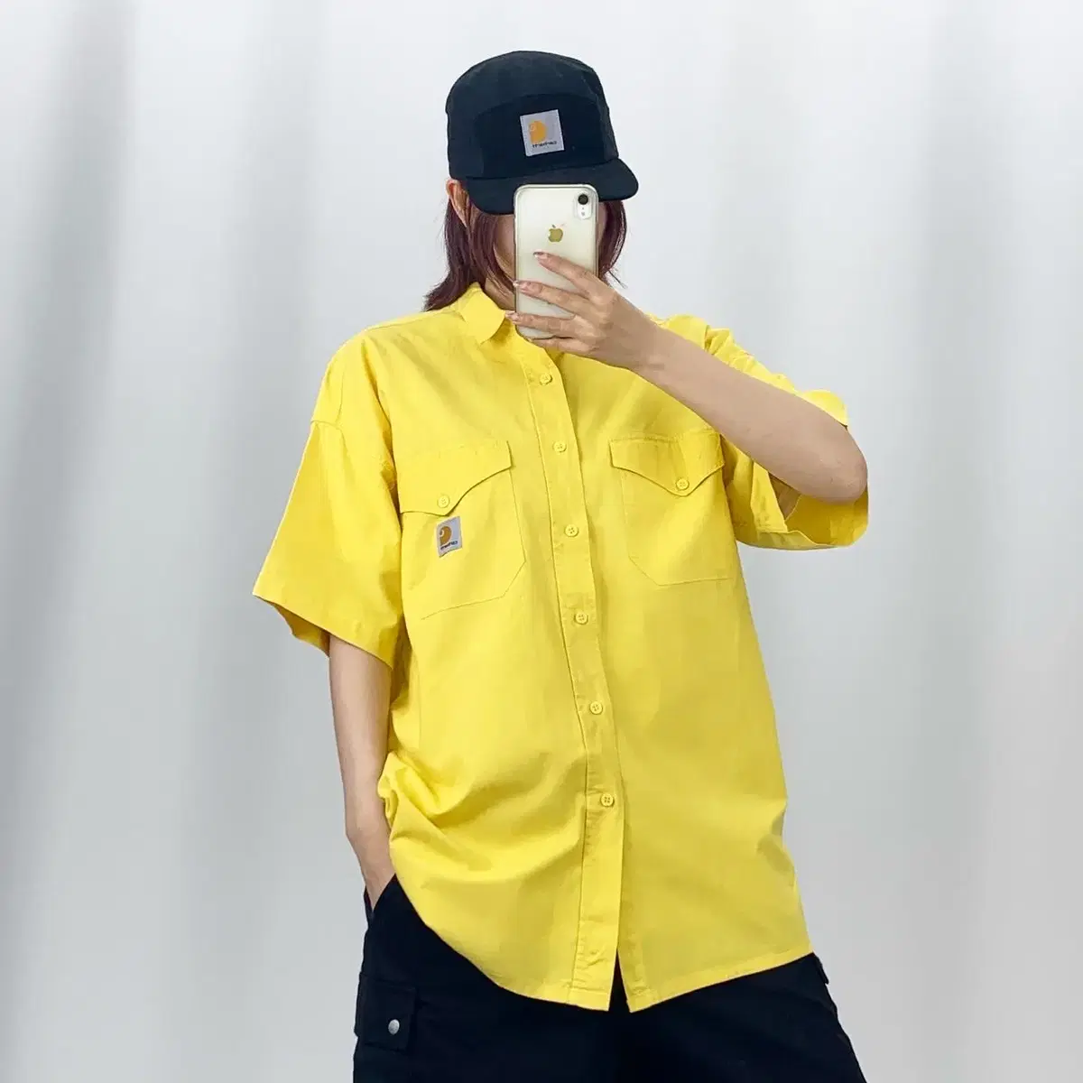 [XL]Calheart Yel Short Sleeve Shirt CH5184