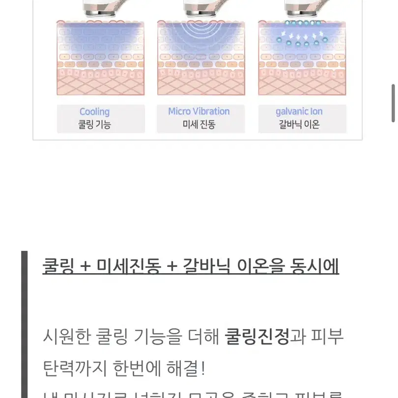 리바에스 초음파 갈바닉 마사지기