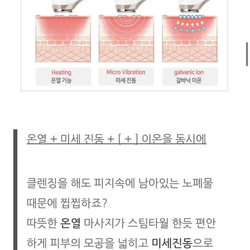 리바에스 초음파 갈바닉 마사지기