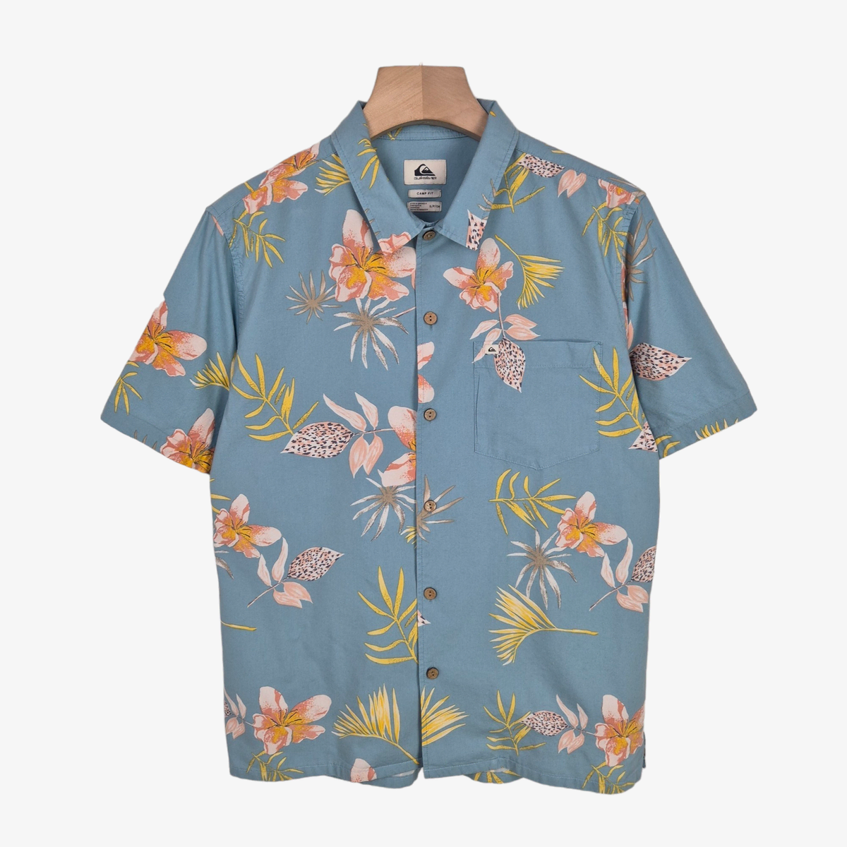 [95] Quicksilver Cotton Hawaiian Shirt