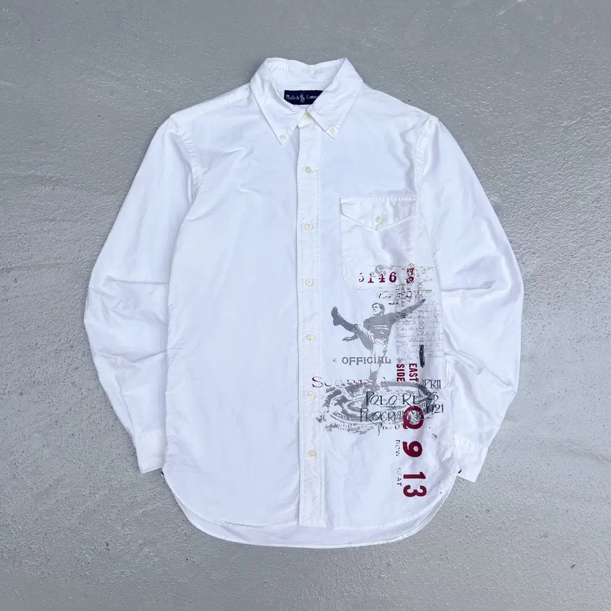 Polo Ralph Lauren Score kard oxford shirt