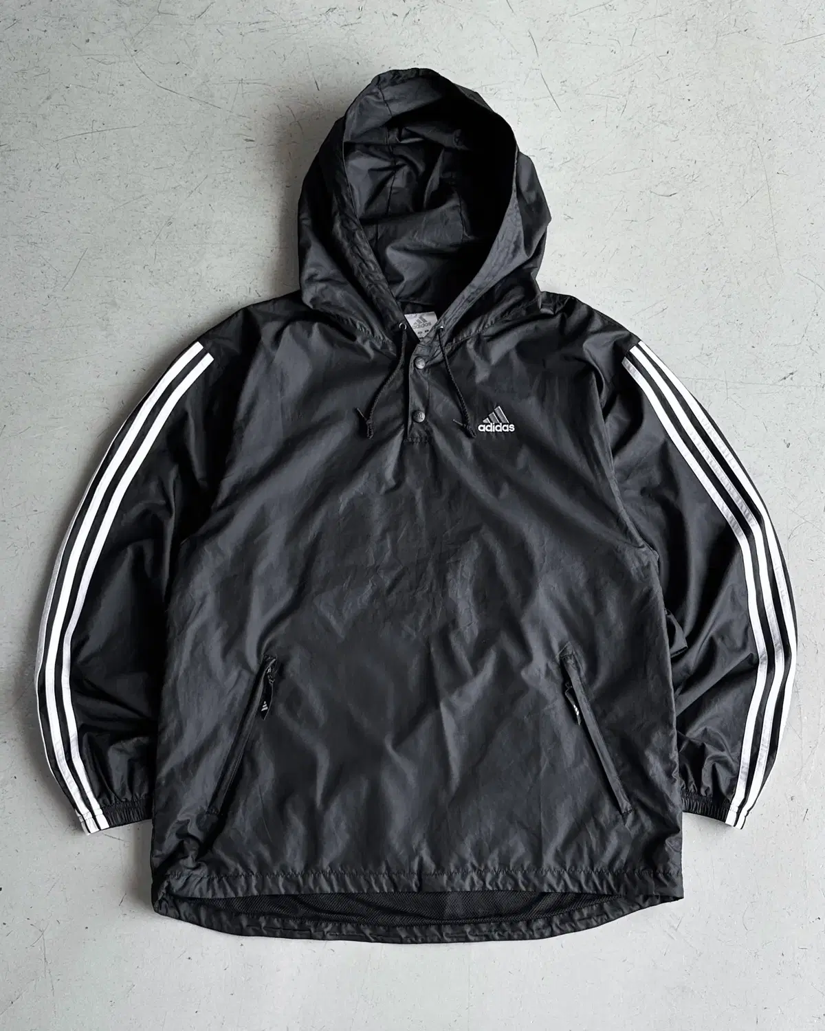 Adidas 3-Stripe Basic Pullover Woven Anorak