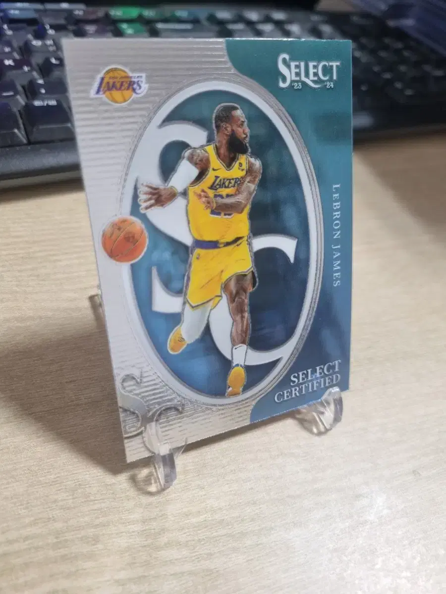 23-24 Panini Select la Lakers LeBron James Insert Basketball Card