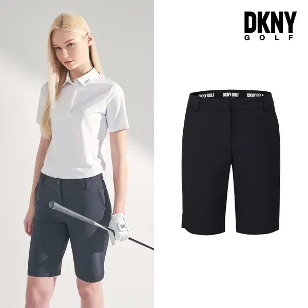 DKNY 여성 골프 바지(쿠르즈 하프 팬츠) 블랙 L