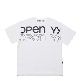 Open yy tee white 오픈와이와이 티셔츠