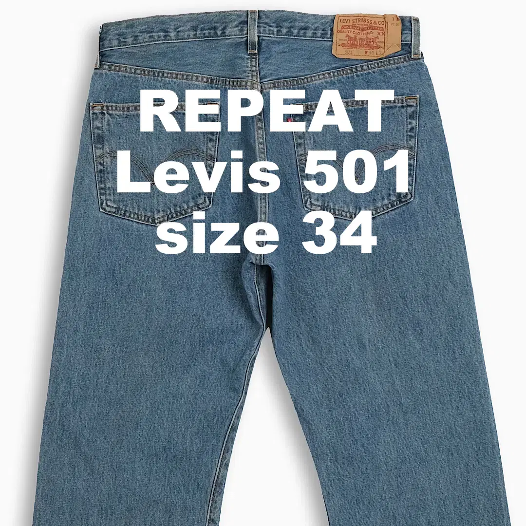 Vintage Levi's 501 Medium Blue 34 Size LV50136377