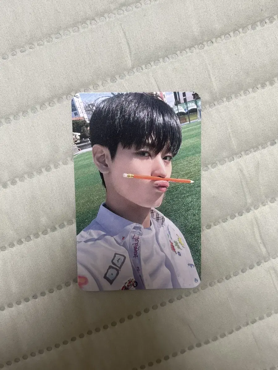 The Boyz juyeon minirecord 4th pencil photocard