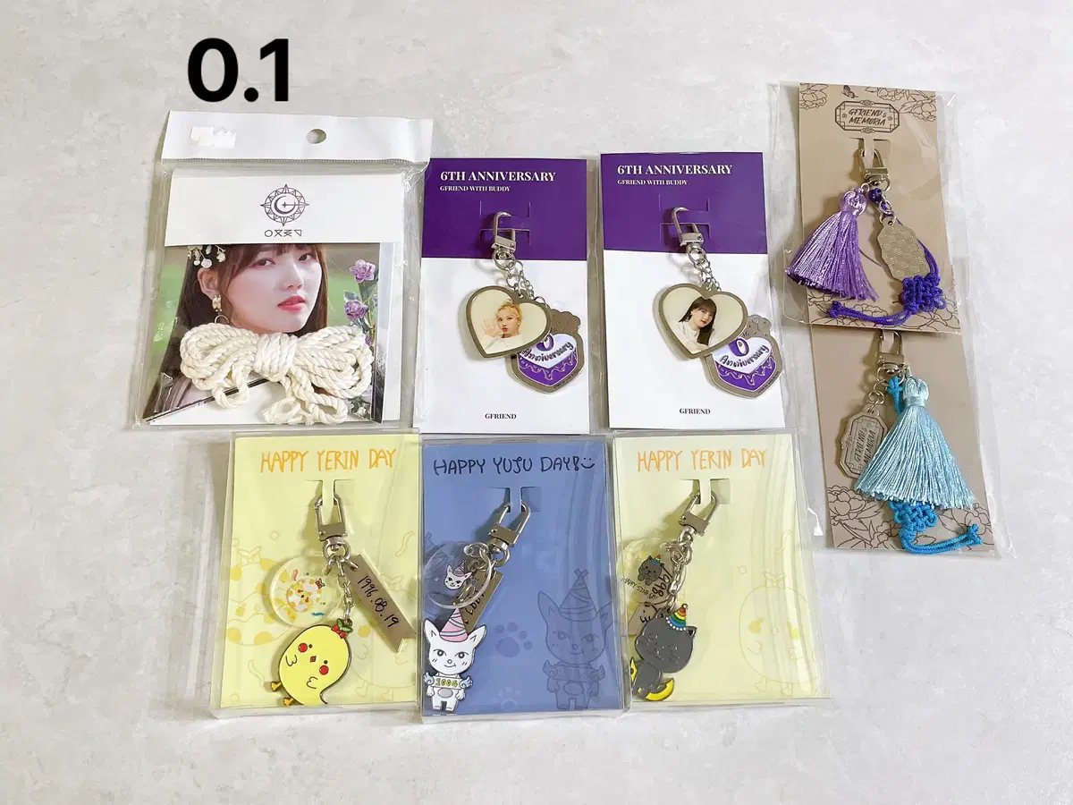 gfriend viviz keyring wts birthdaygoods 6th anniversary memories