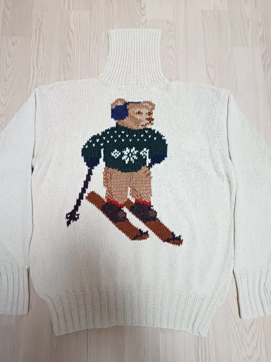 90s Turtleneck Polo Bear Knit Sweater POLO BEAR Ralph Lauren Bear