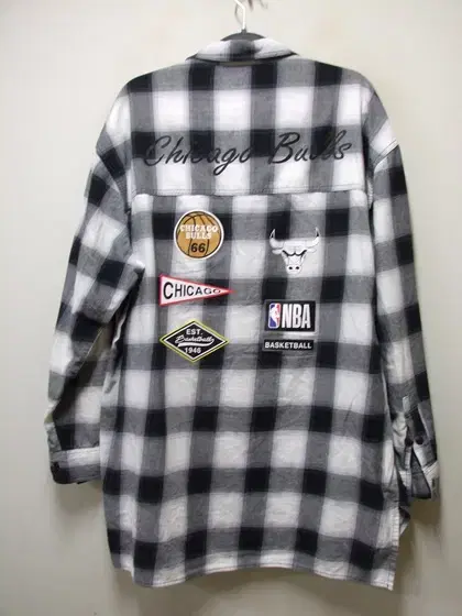 NBA Genuine Big Logo Check Cotton Jacket Tack M