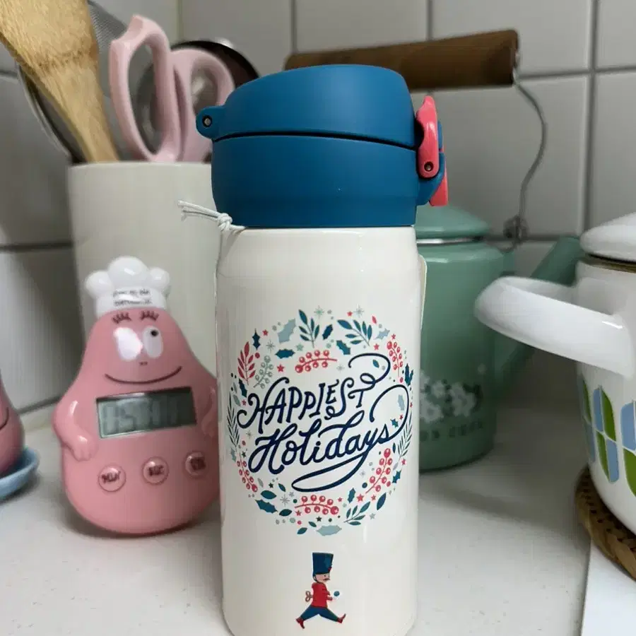 스타벅스 2018 JNL 홀리데이 리스 보온병 350ml