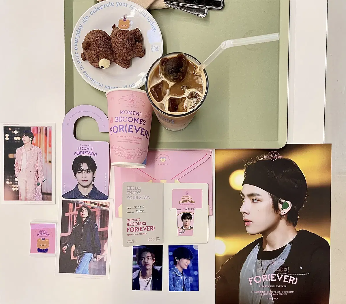 NUNA V Seoul Mini Exhibition & Pop Up Cafe Event Basic pre-order benefit wts.