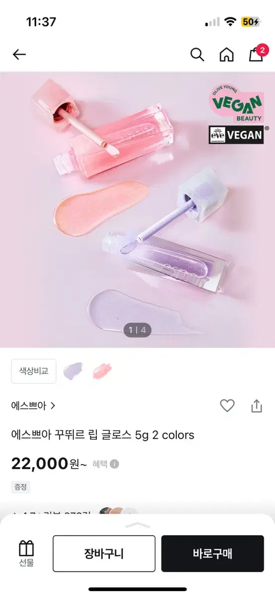 에스쁘아 꾸뛰르 립 글로스 윈터립 로지빔