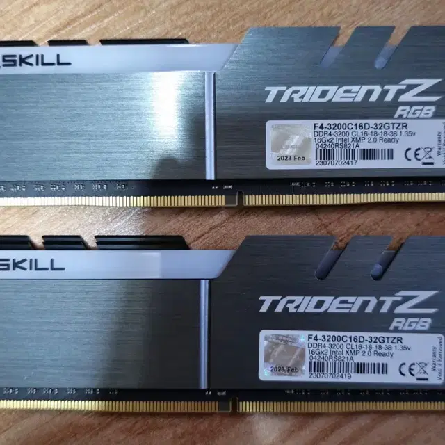 G.SKILL TRIDENTZ 32GB 3200MHz 지스킬 DDR4