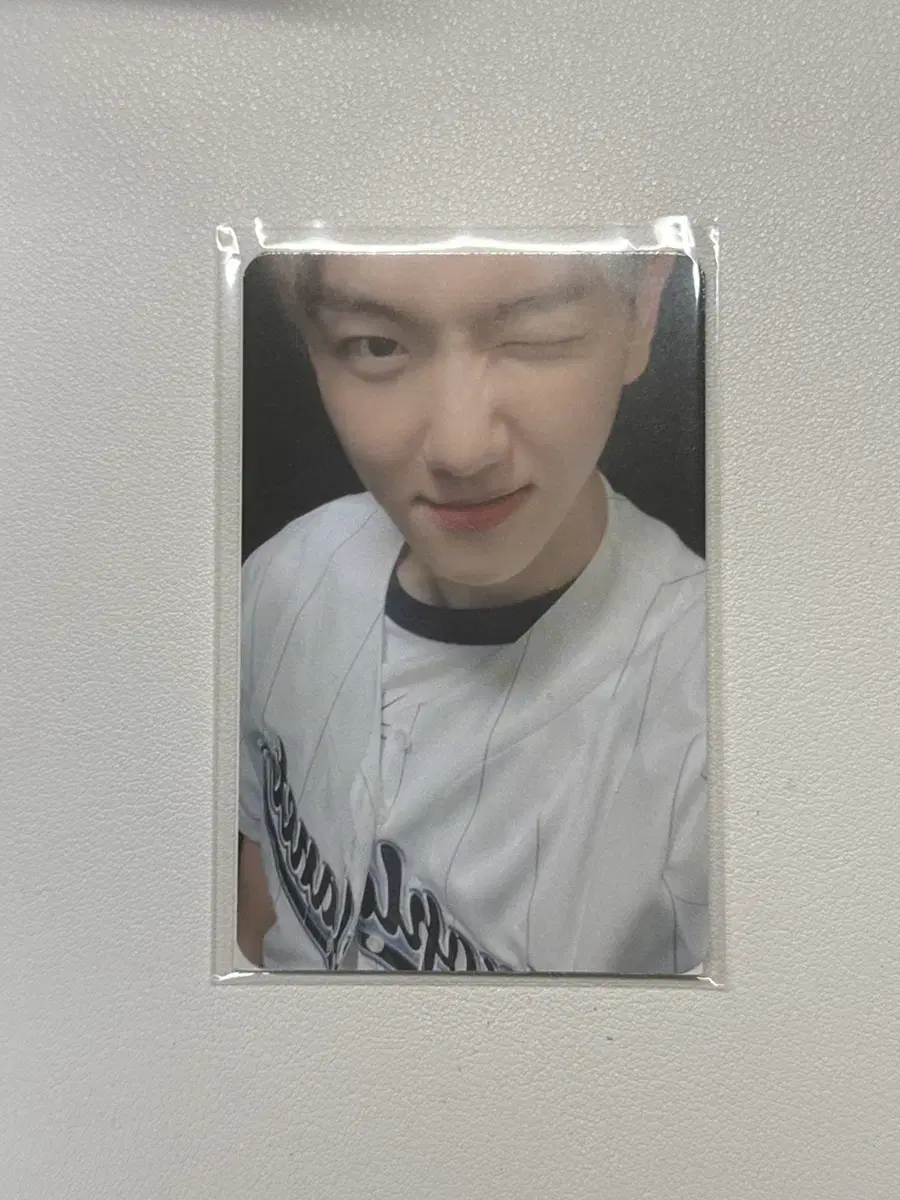 Exo baekhyun uniforms photocard creamsoda holy water pops up