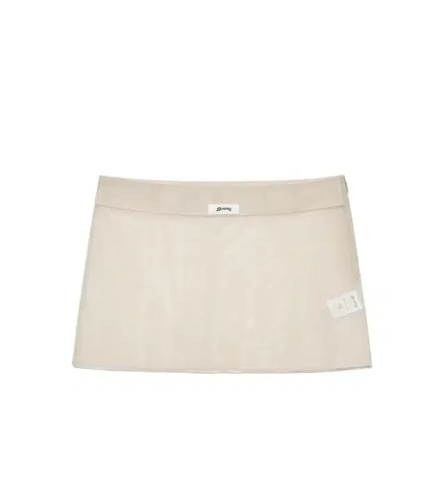 글로니 LULU SHEER SKIRT BEIGE