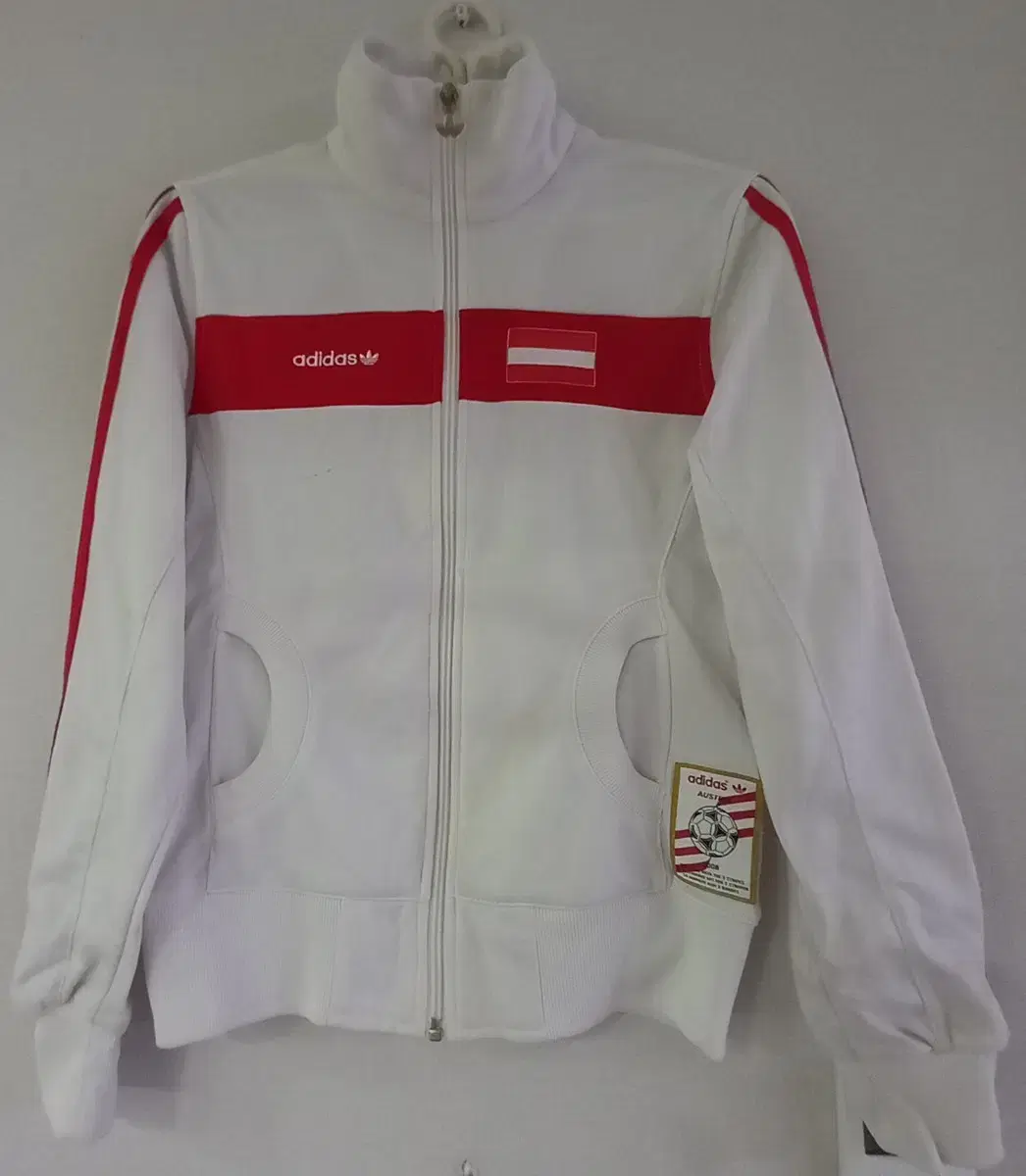 Adidas Austria White Track Top Jersey Zip Up 90/S