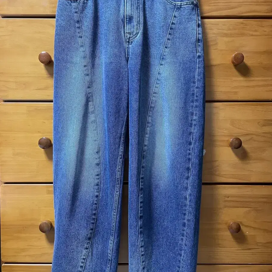 노운 Wave Denim Pants (mid blue)