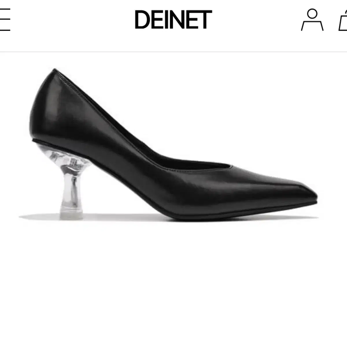 다이닛 deinet leather glass heel 레더힐 240