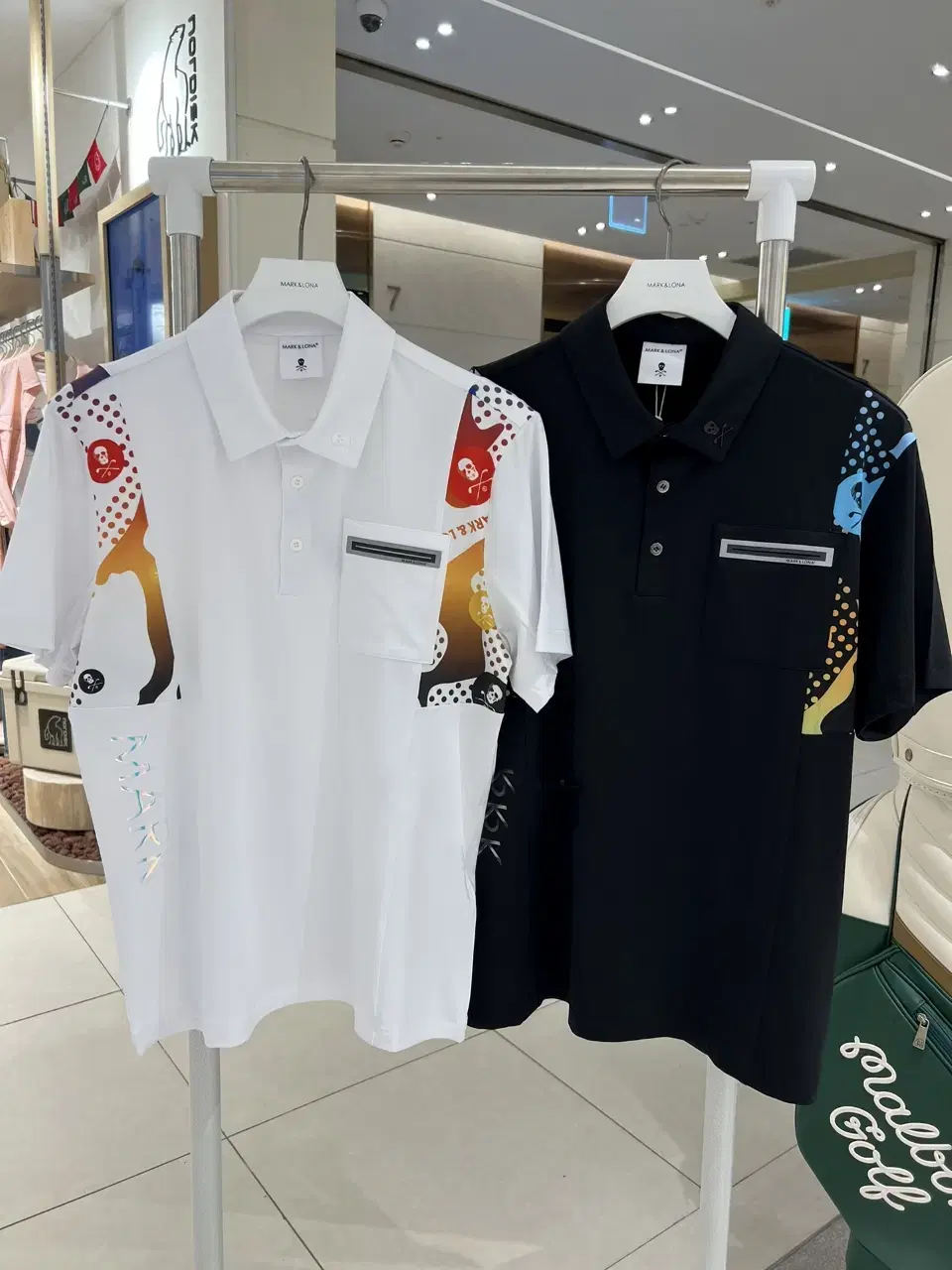 Men's Short Sleeve Polo Shirt 2-Collar for Mark & Lorna