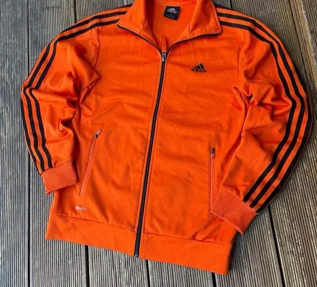 Adidas Zuu Orange-Black Track Top Jersey Zip Up 90/S