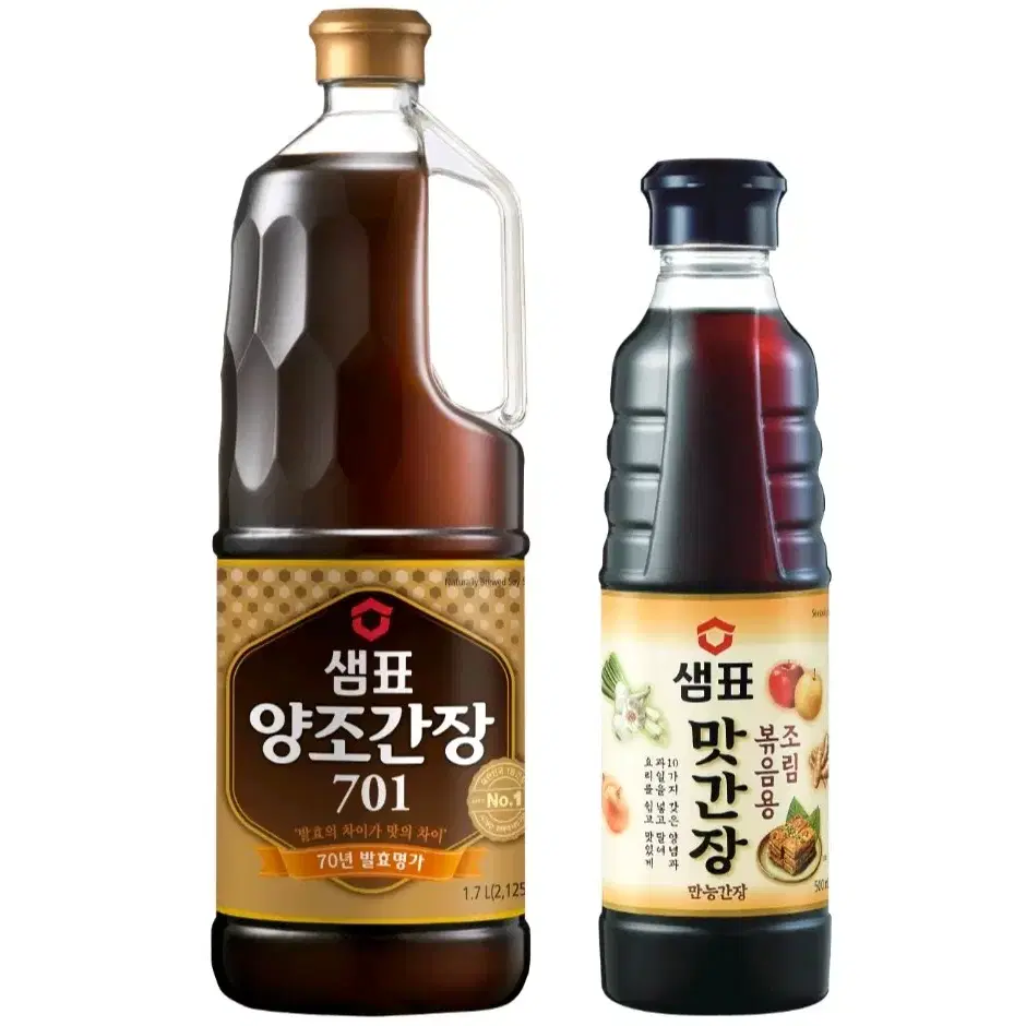 [무료배송] 샘표 양조간장701 1.7L + 맛간장 500ml