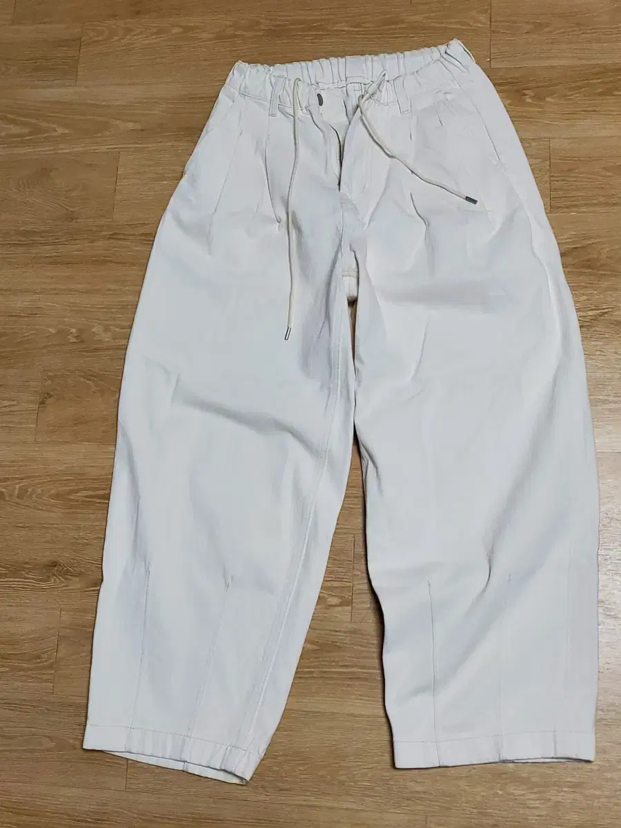 Cream of the crop wide-leg denim balloon pants in untreated denim