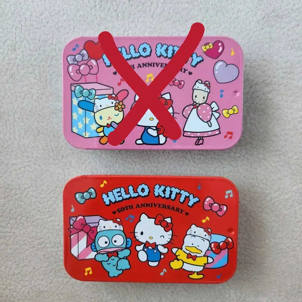 Kitty 50th Anniversary Random Tin Case Han Kyo Dong & Peckle