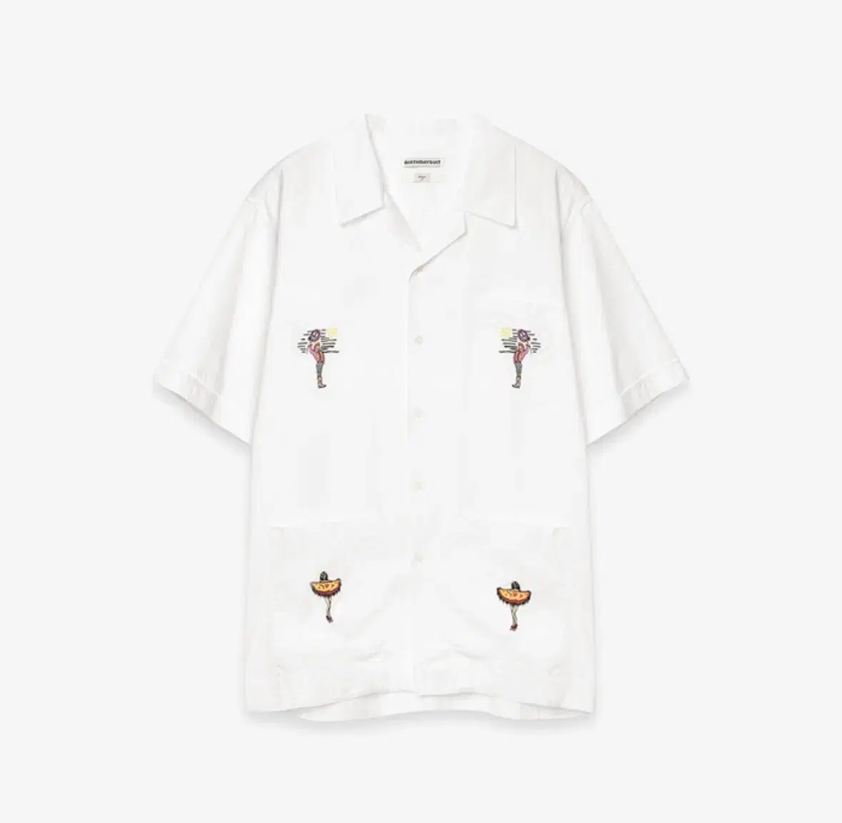 벌스데이수트 EMBROIDERY POCKET SHIRTS (WHITE)