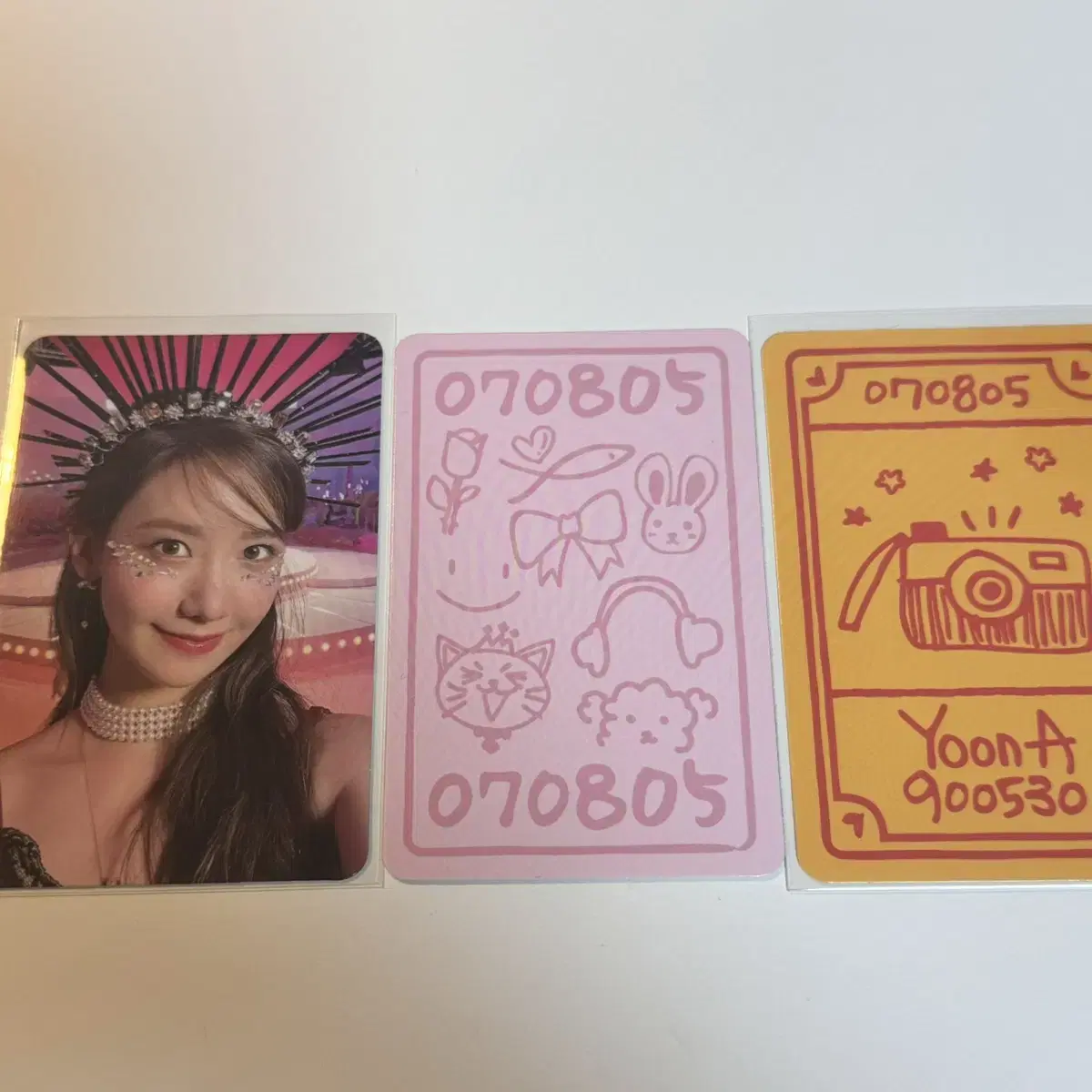 girls generation yoona 15th anniversary forever1 talisman fortune photocard