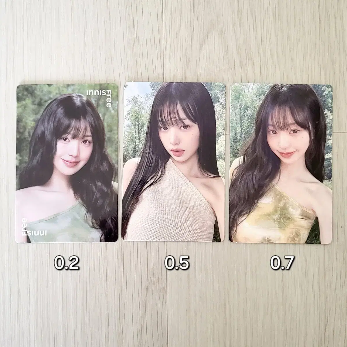 Jang Wonyoung Innisfree photocard photocard