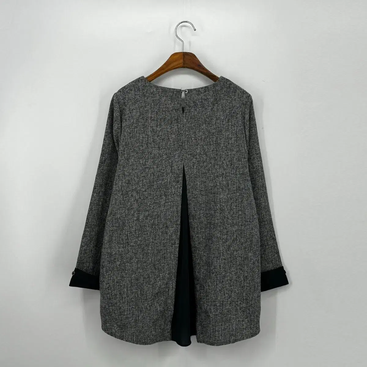 뒤트임 블라우스 (95 size / GRAY)