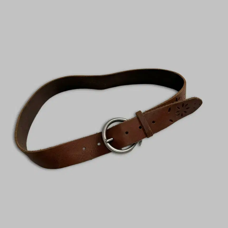 vintage circle leather belt