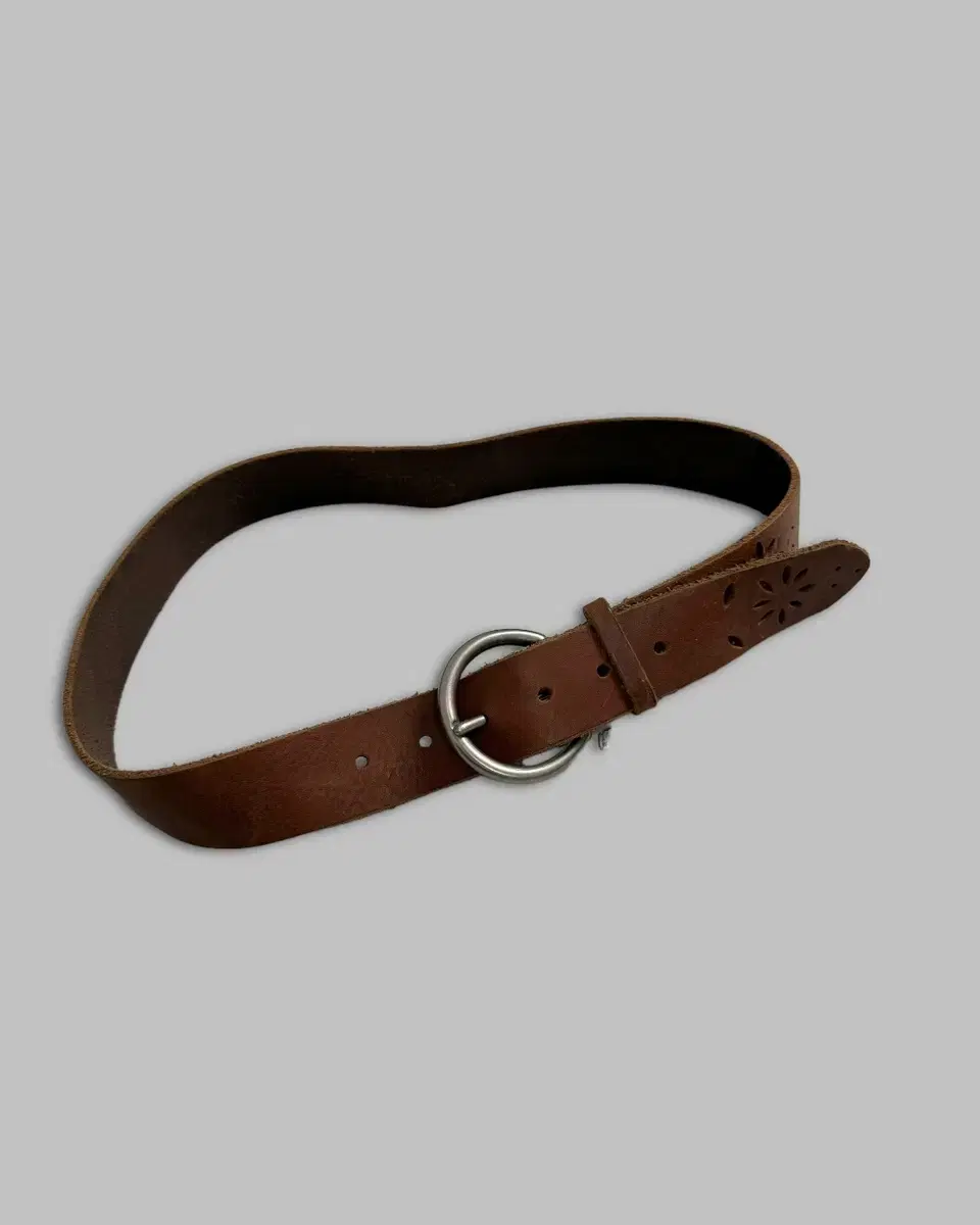 vintage circle leather belt